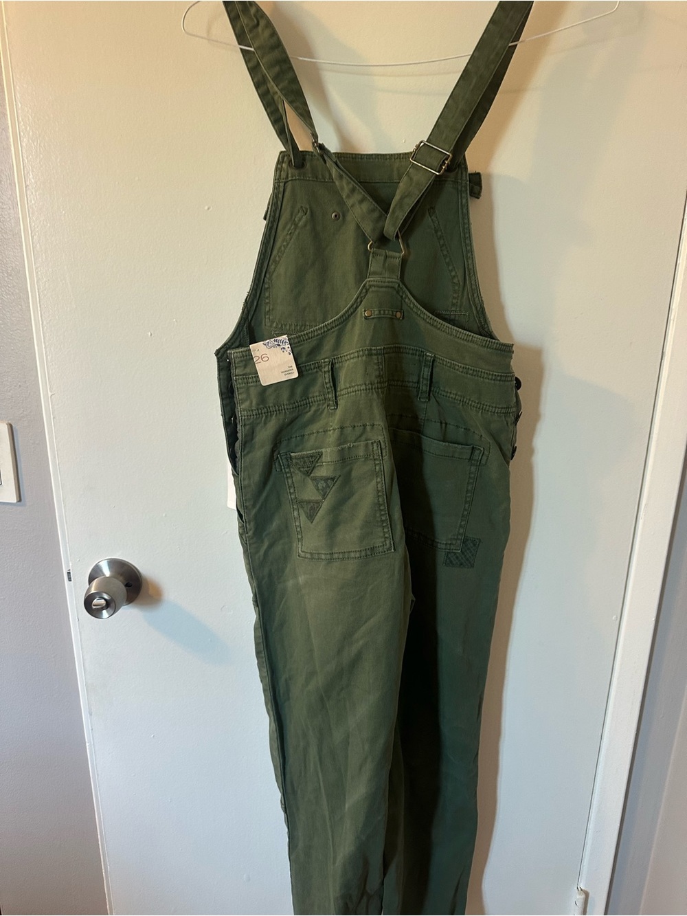 NWT Anthropologie Pilcro Wanderer Patchwork Overalls - Picture 4 of 5